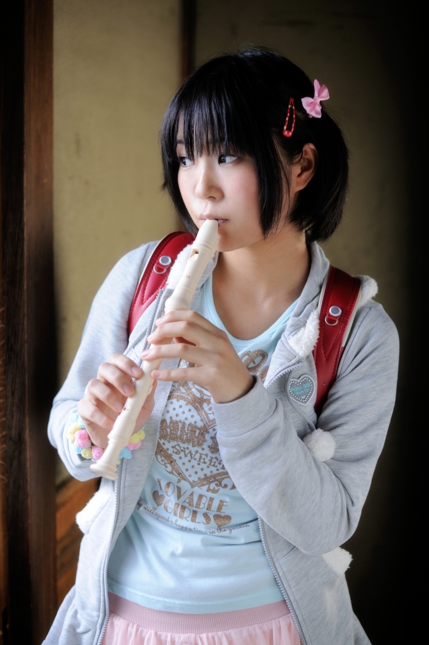 [Cosplay] Hot Flute Student - Pigtails & Perfect Ass
